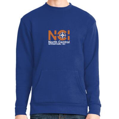 North Central International, Inc. - Unisex Long Sleeve Crew with Pocket Thumbnail