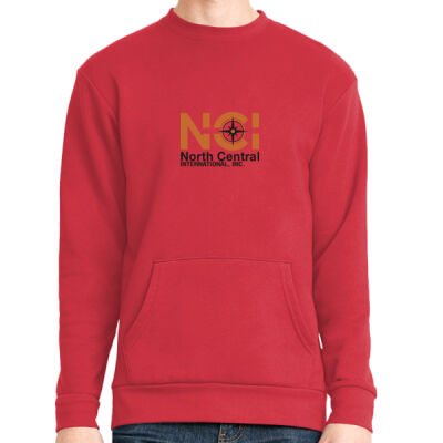 North Central International, Inc. - Unisex Long Sleeve Crew with Pocket Thumbnail